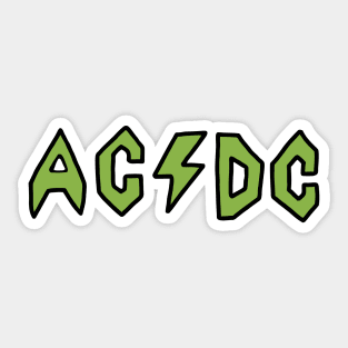 Butt-Head AC/DC - Green Sticker